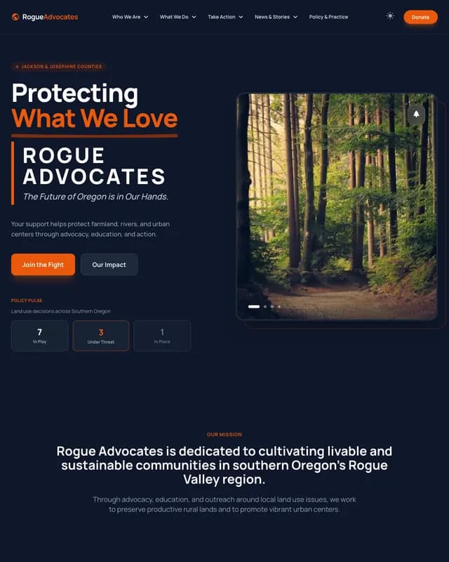 Rogue Advocates website