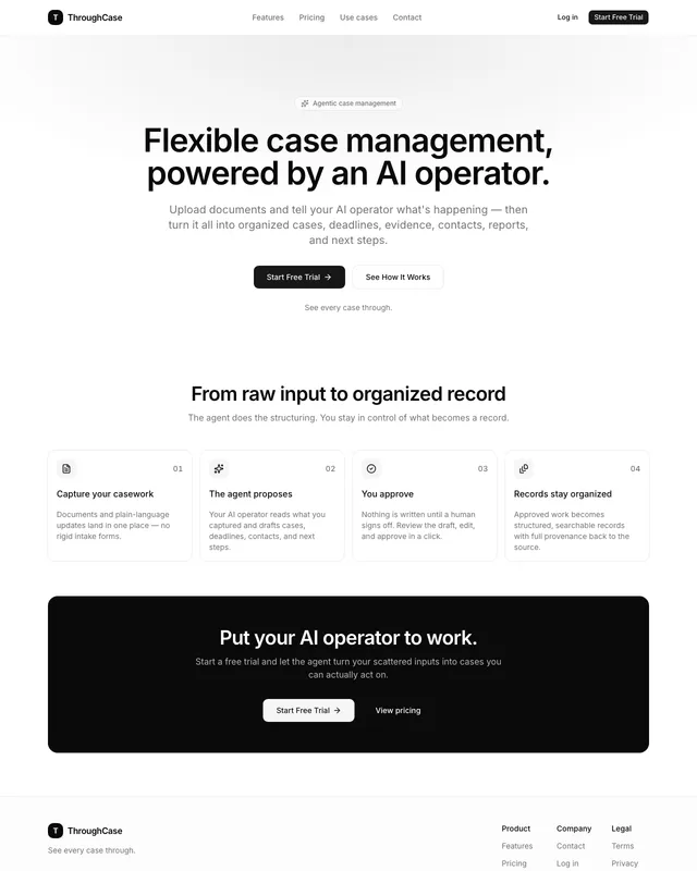 ThroughCase website