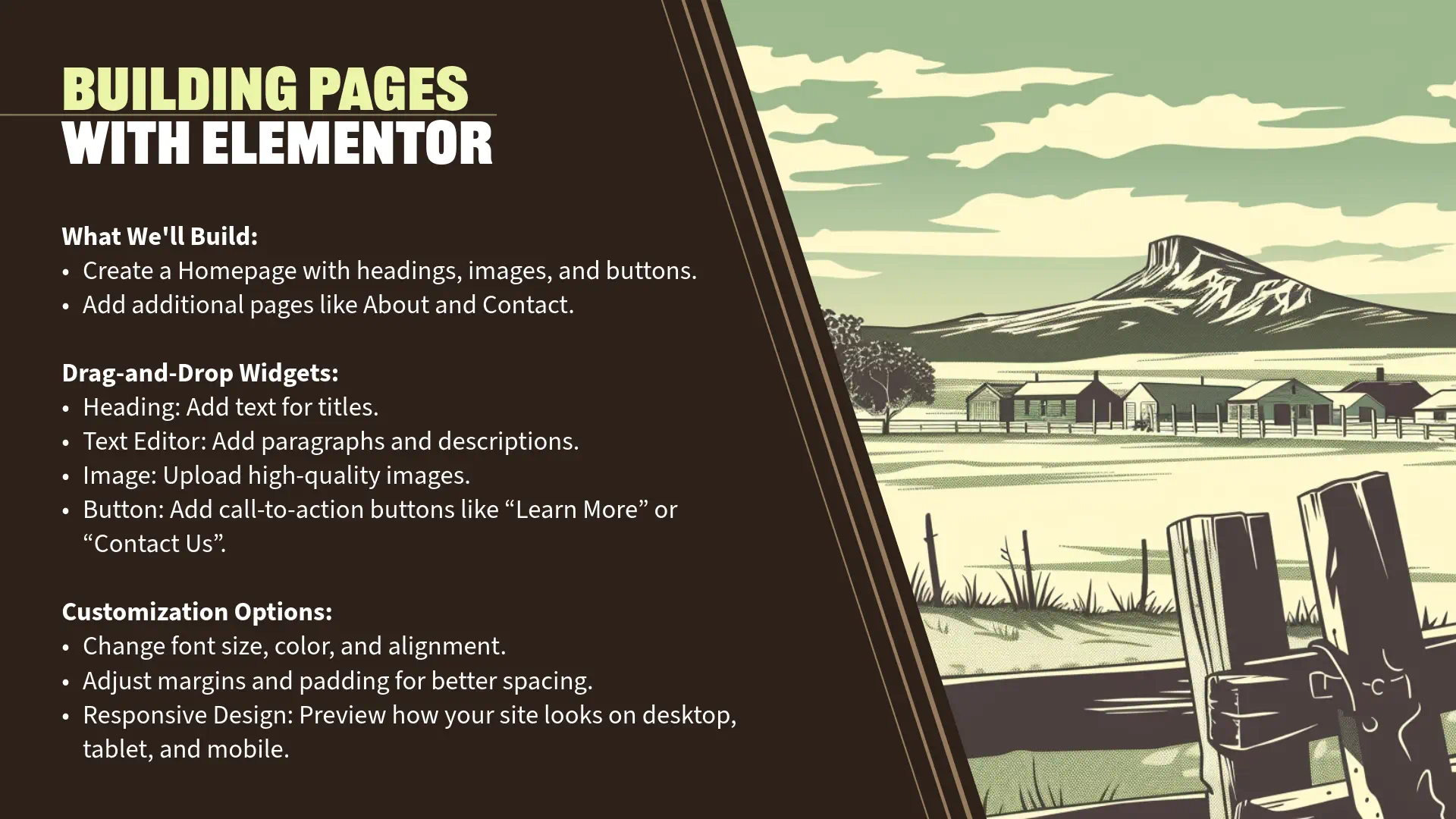 Building Your First Website with WordPress and Elementor: Building Your Homepage with Elementor