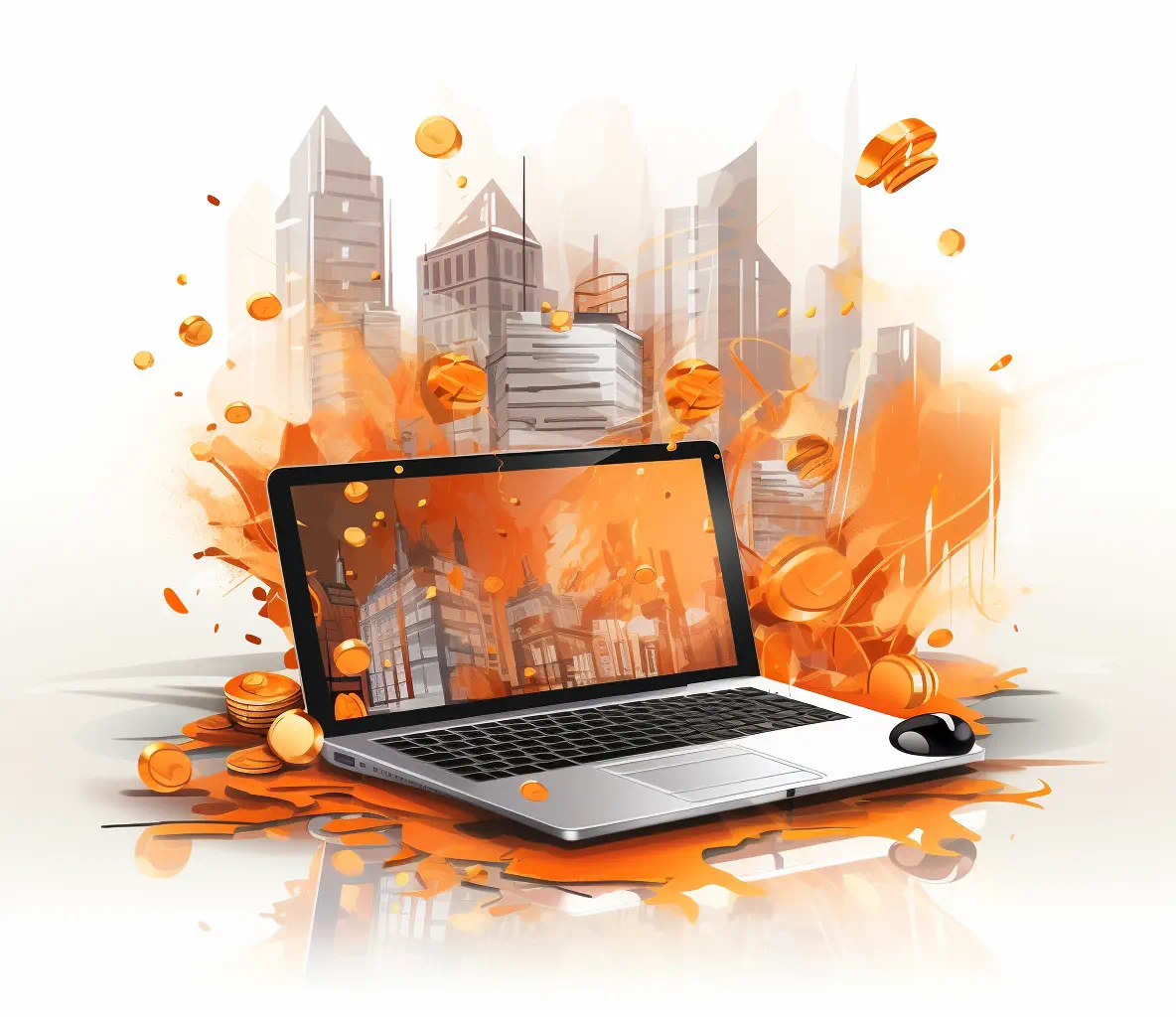 Illustration of webpage design success