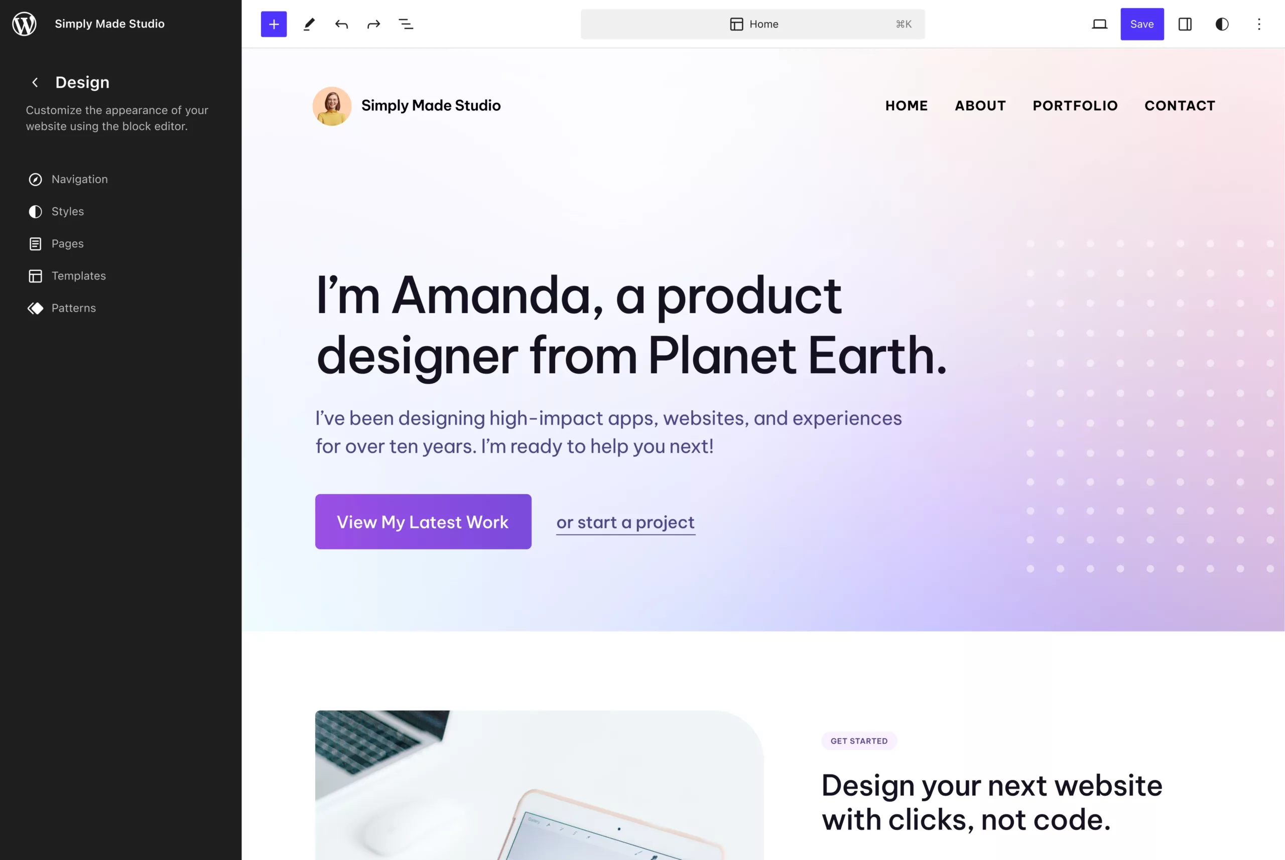 Exploring Ollie: A Seamless Integration in WordPress Themes